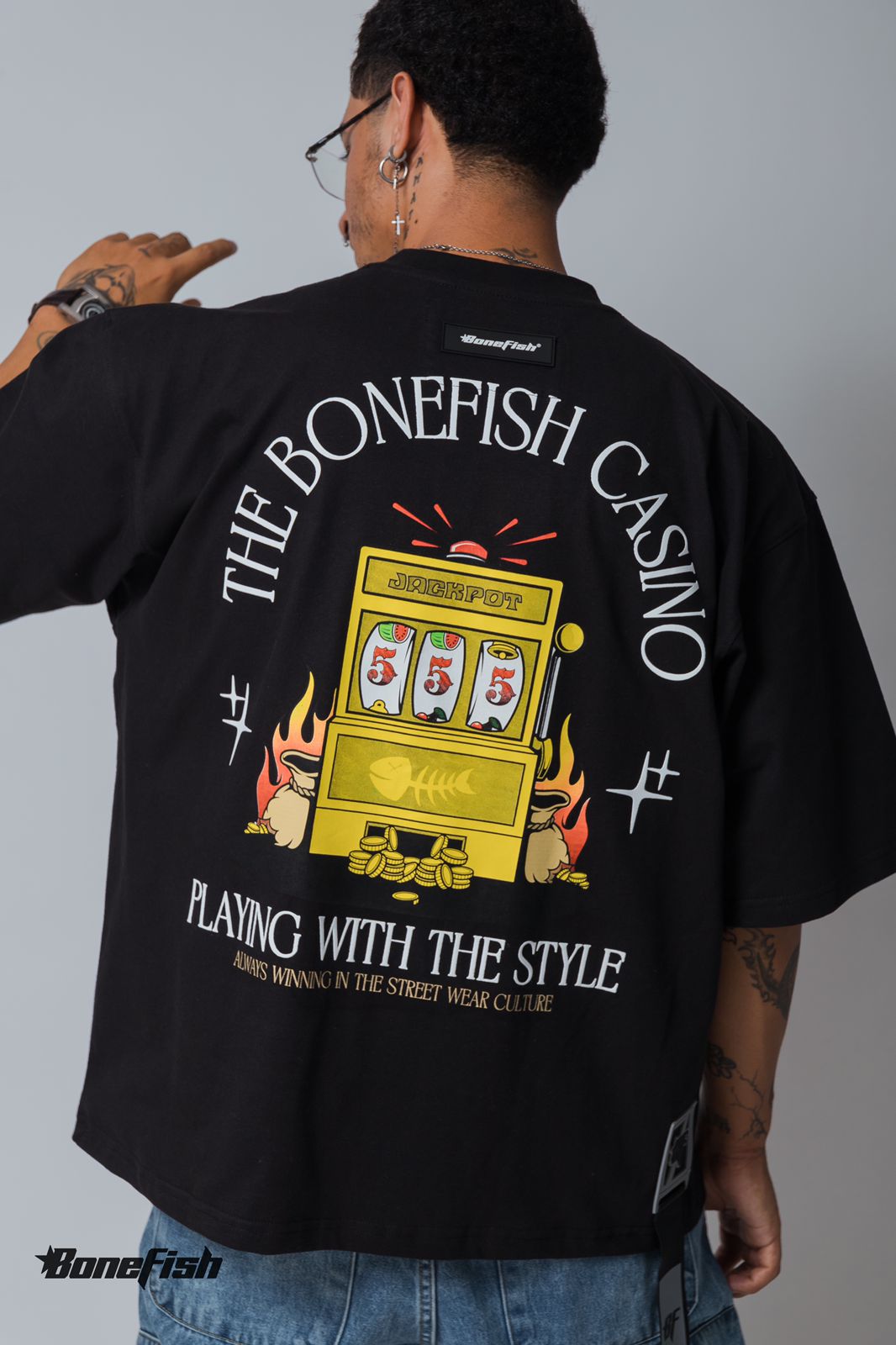 PLAYERA CASINO BLK