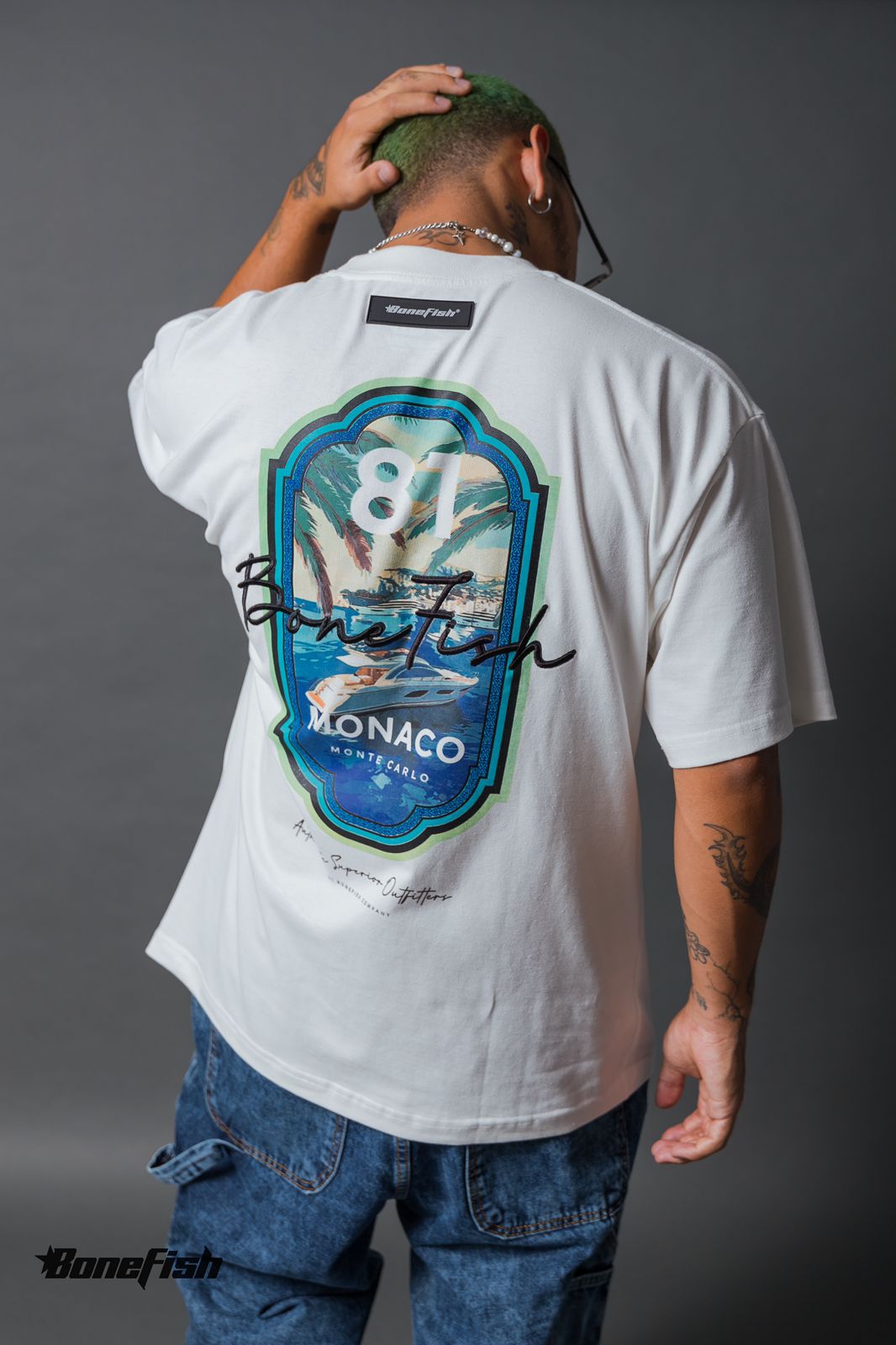 PLAYERA MONACO WHT