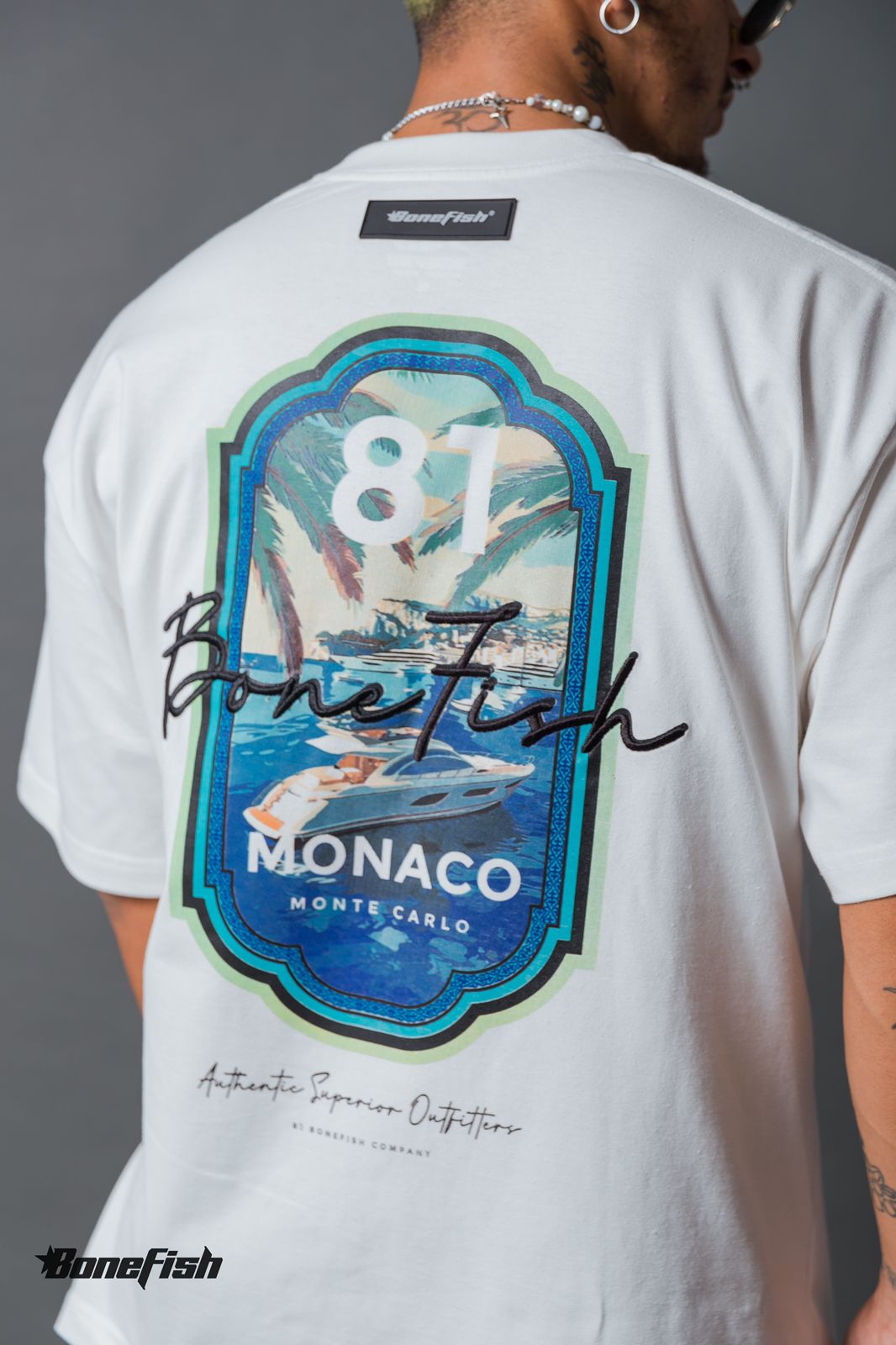 PLAYERA MONACO WHT