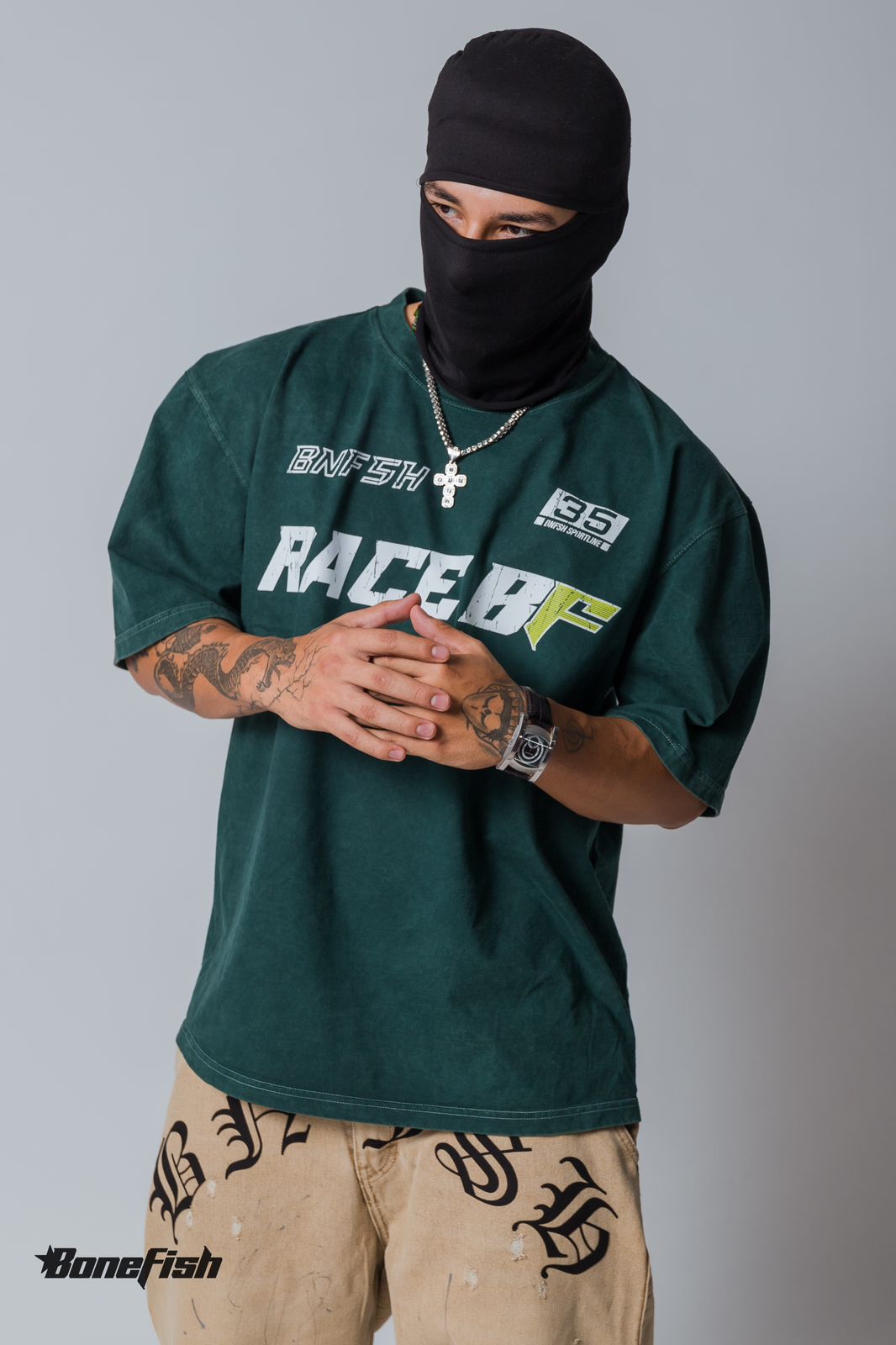 PLAYERA ACID WASH VERDE