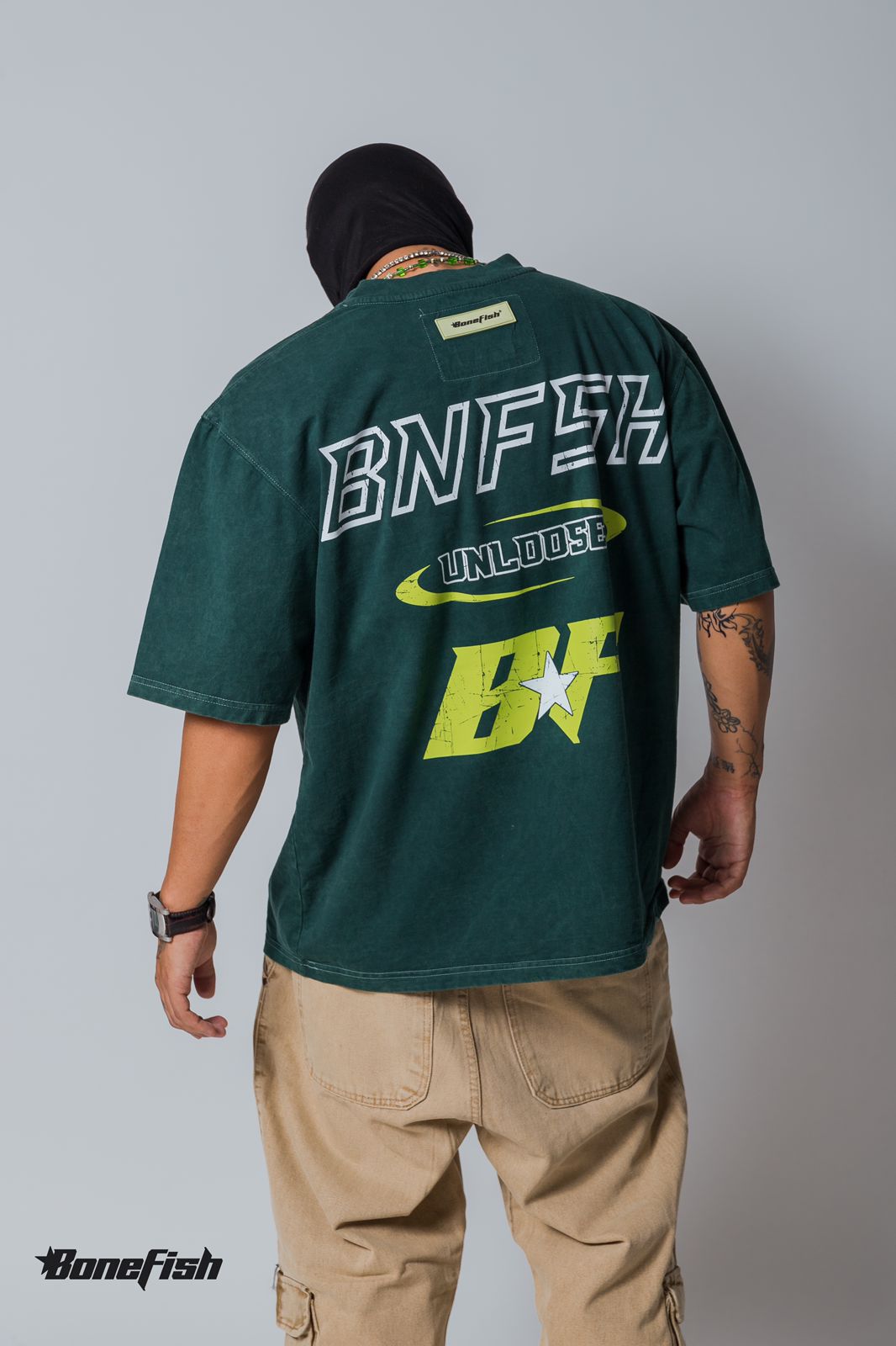PLAYERA ACID WASH VERDE
