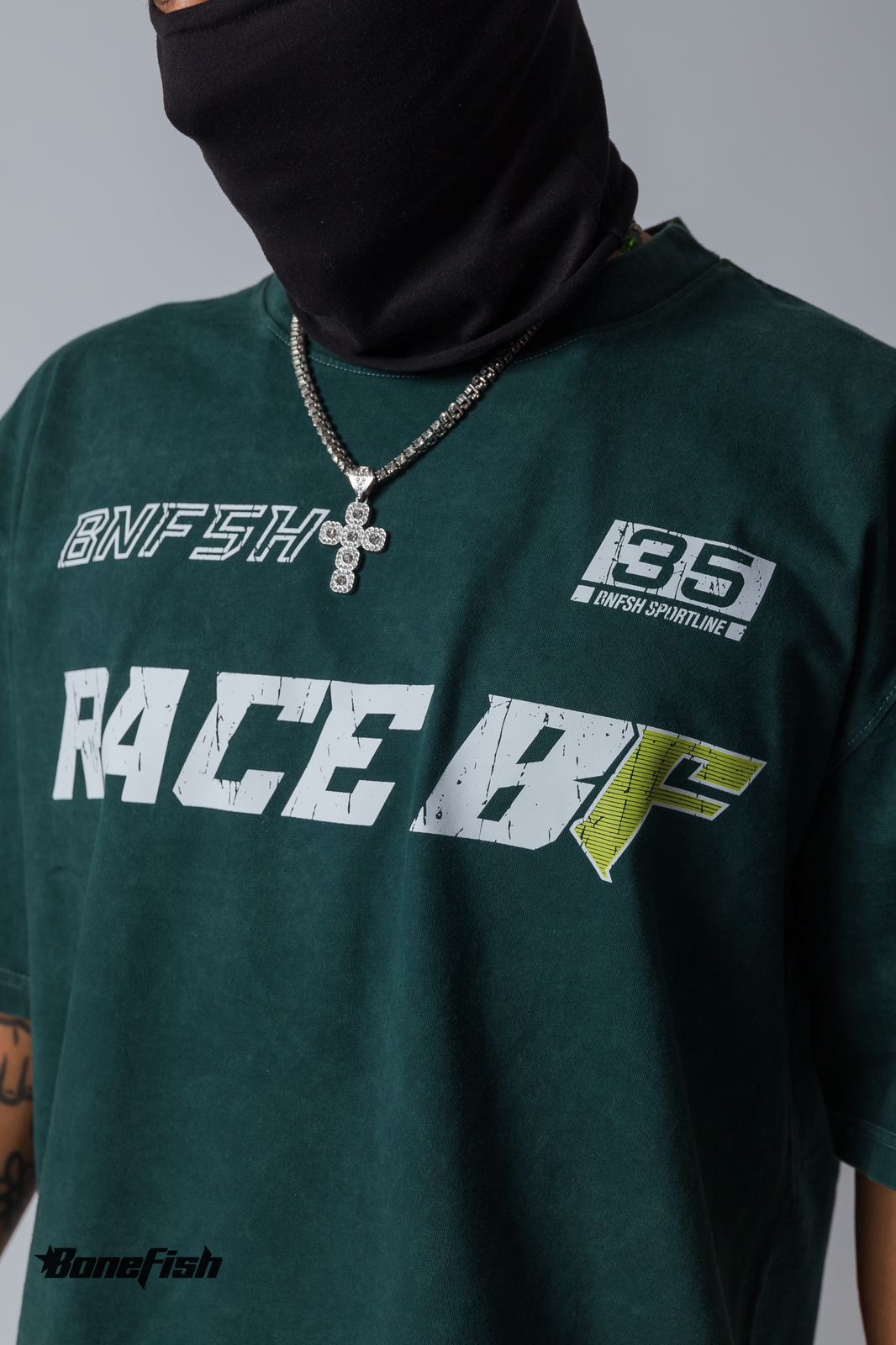 PLAYERA ACID WASH VERDE