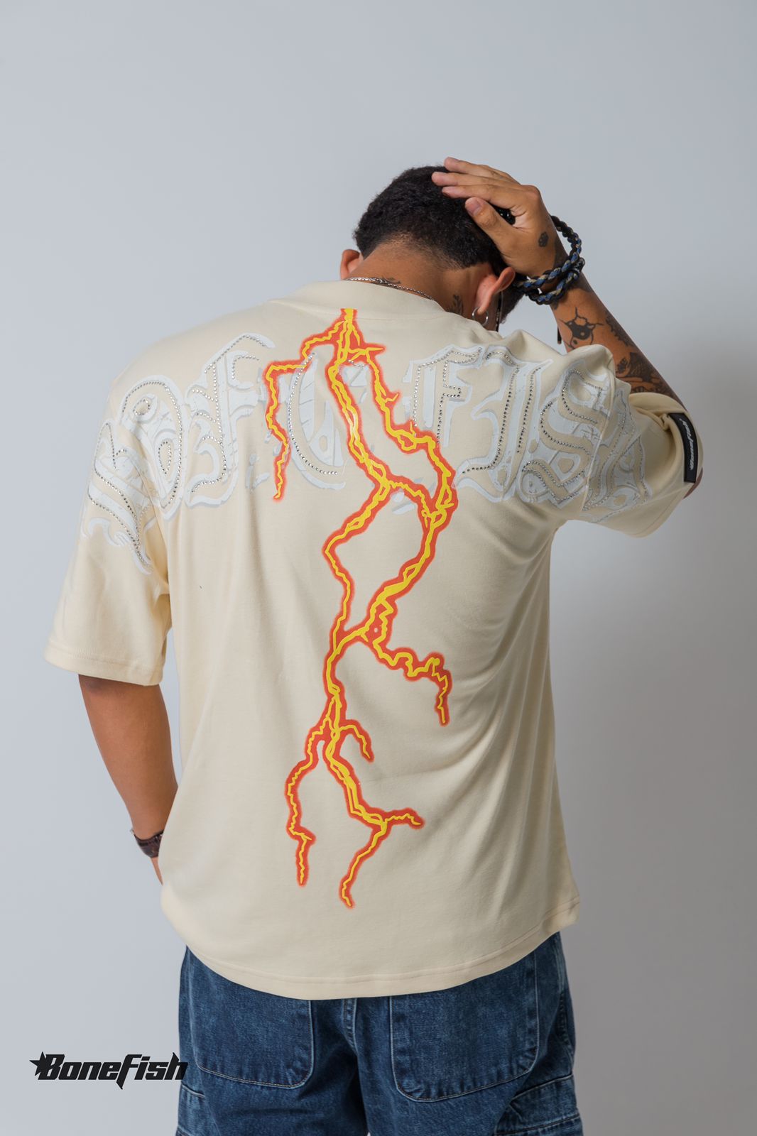 PLAYERA RAYO CREAM
