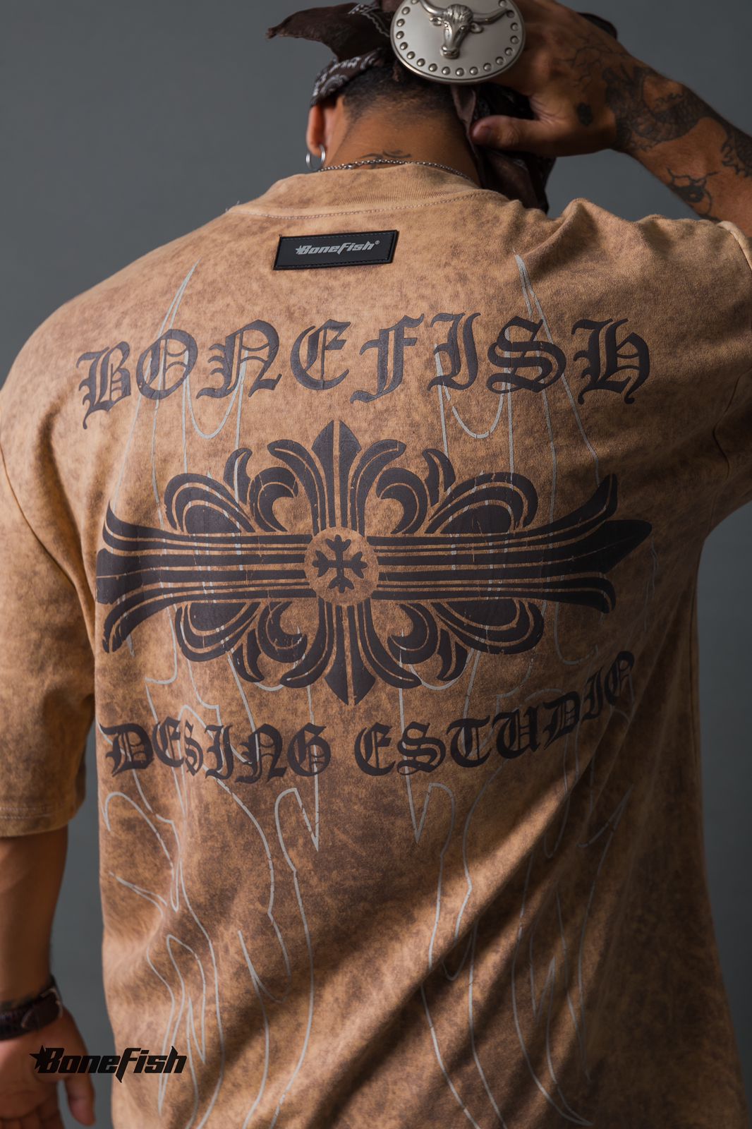 PLAYERA ACID WASH TERRACOTA