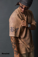 PLAYERA ACID WASH TERRACOTA