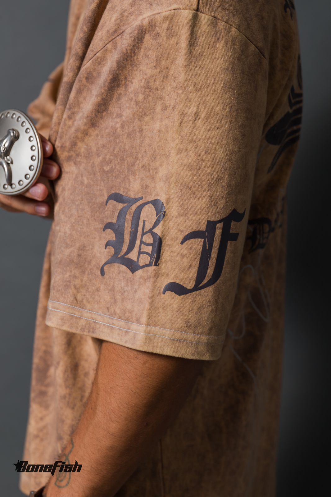 PLAYERA ACID WASH TERRACOTA