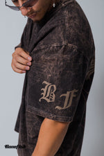 PLAYERA ACID WASH BROWN