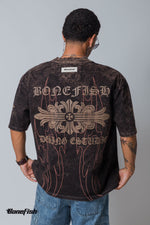 PLAYERA ACID WASH BROWN