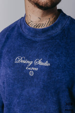 PLAYERA BF AZUL ACID WASH