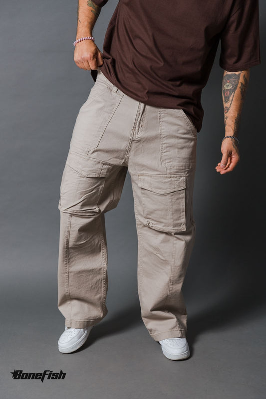 PANTALON CARGO NUDE