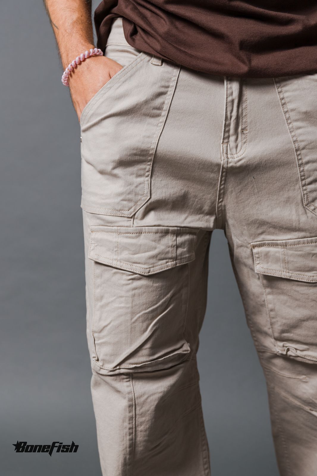 PANTALON CARGO NUDE