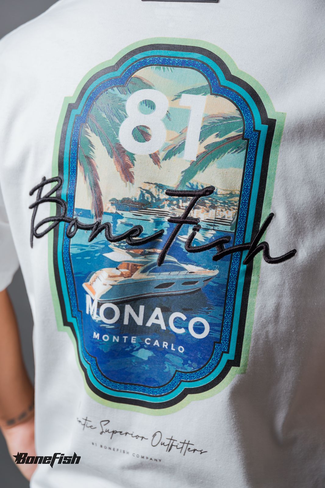 PLAYERA MONACO WHT
