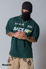 PLAYERA  ACID WASH VERDE
