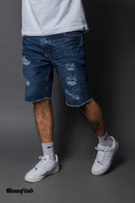 BERMUDA SLIM CON PARCHE Y DESTRUCCION