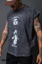 PLAYERA  RESAQUE ACID WASH