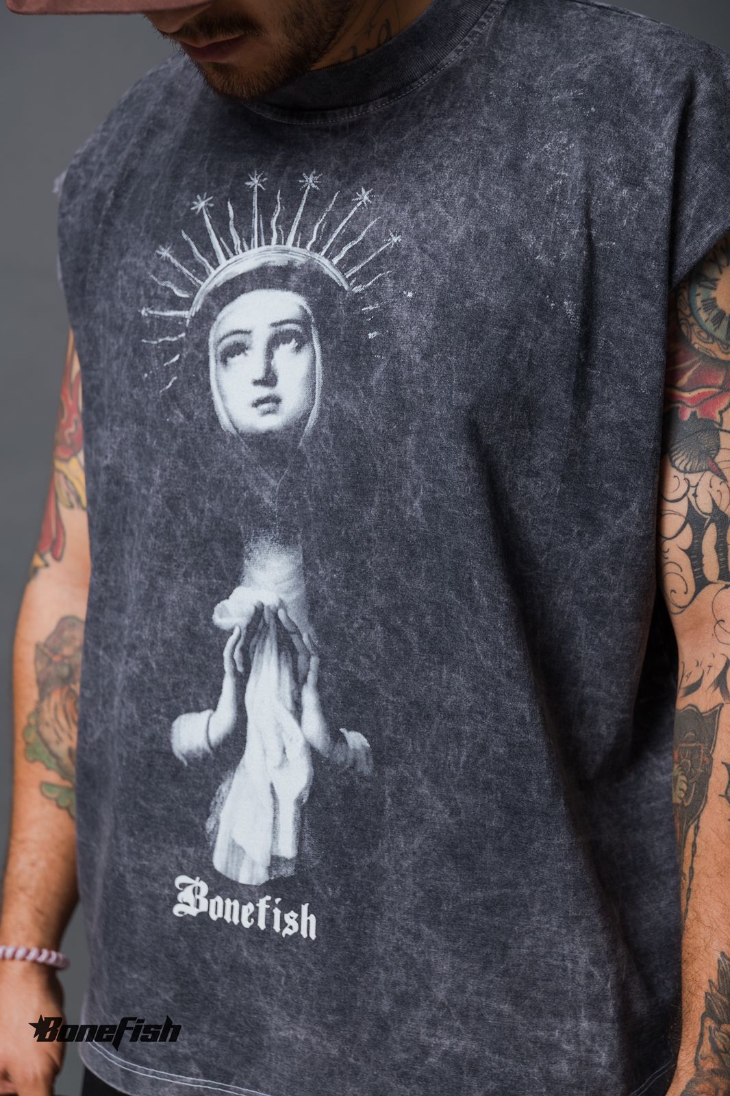 PLAYERA  RESAQUE ACID WASH