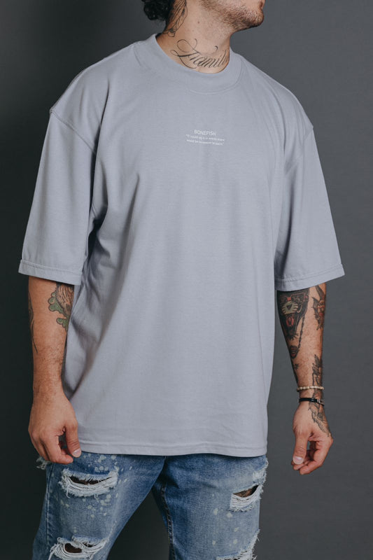 PLAYERA OVERSIZE  GREY PIGEON